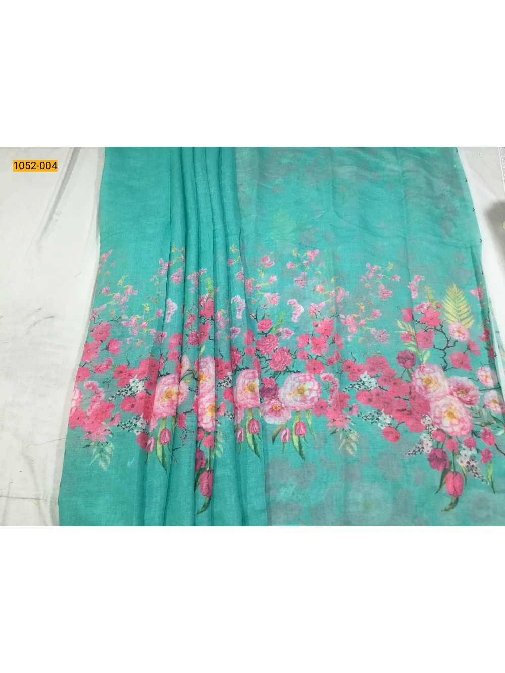 Rama Green Linen Cotton Saree Rama Green Linen Cotton Saree