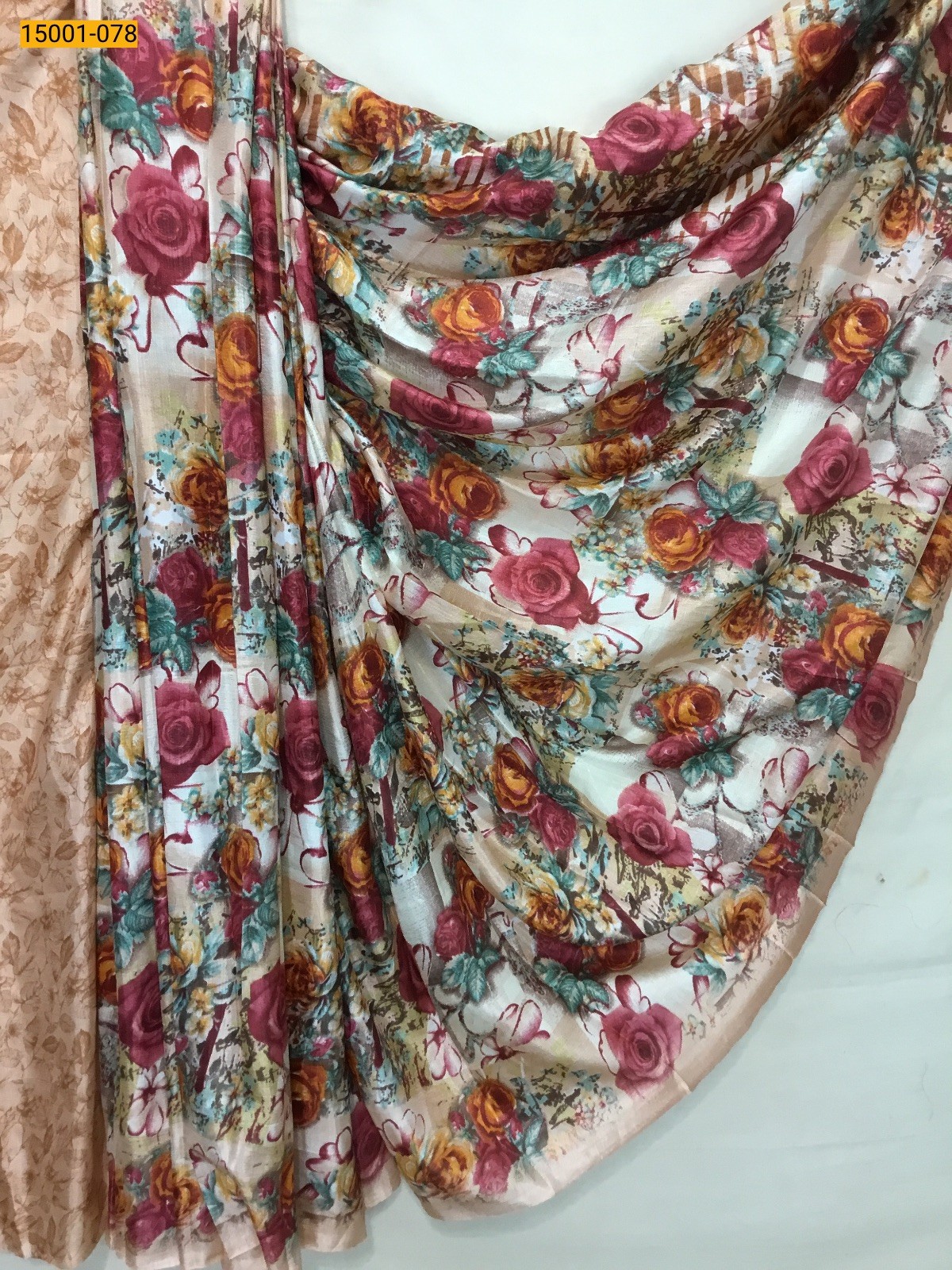 Peach Grape silk sarees
