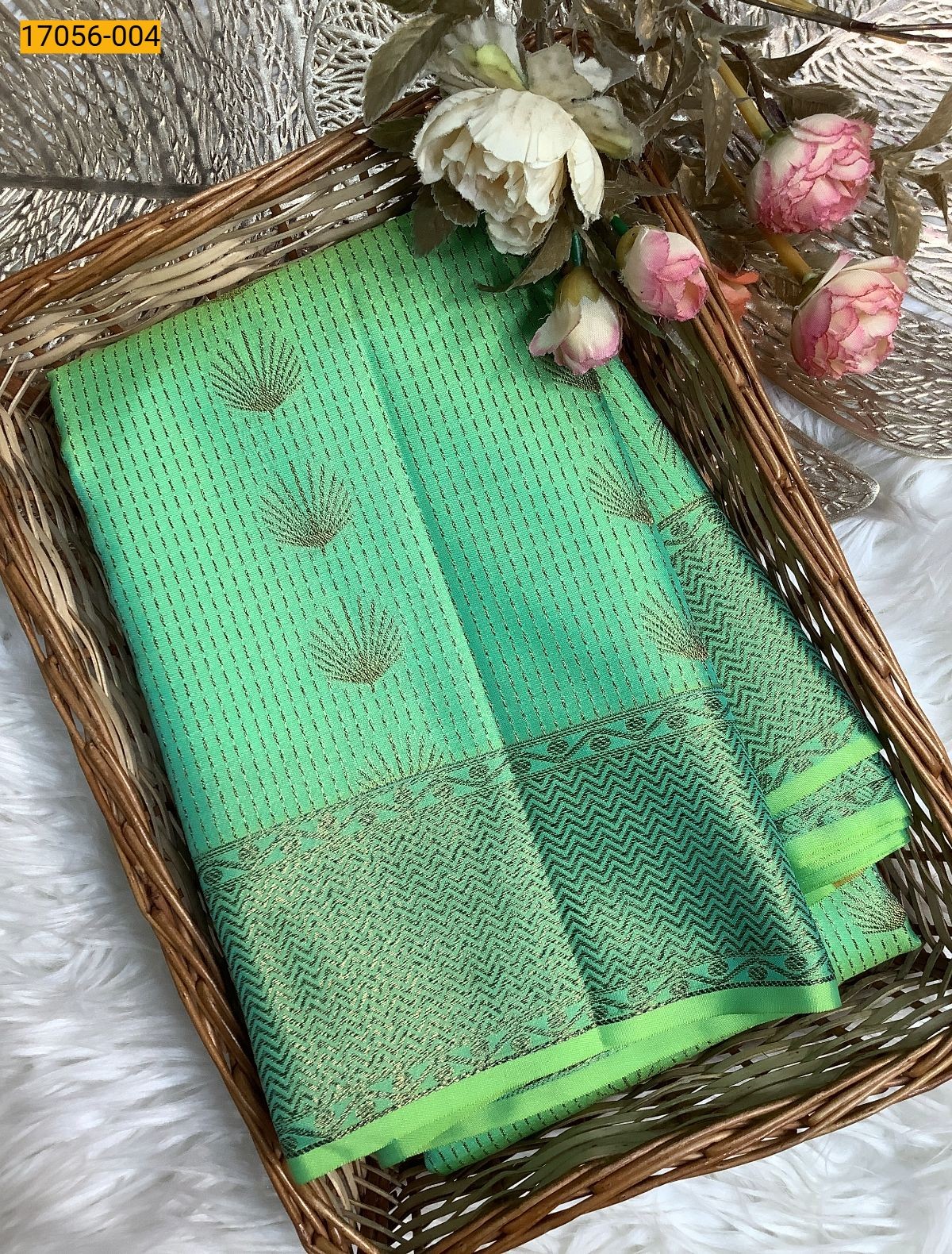 Green Kanjivuram silk sarees