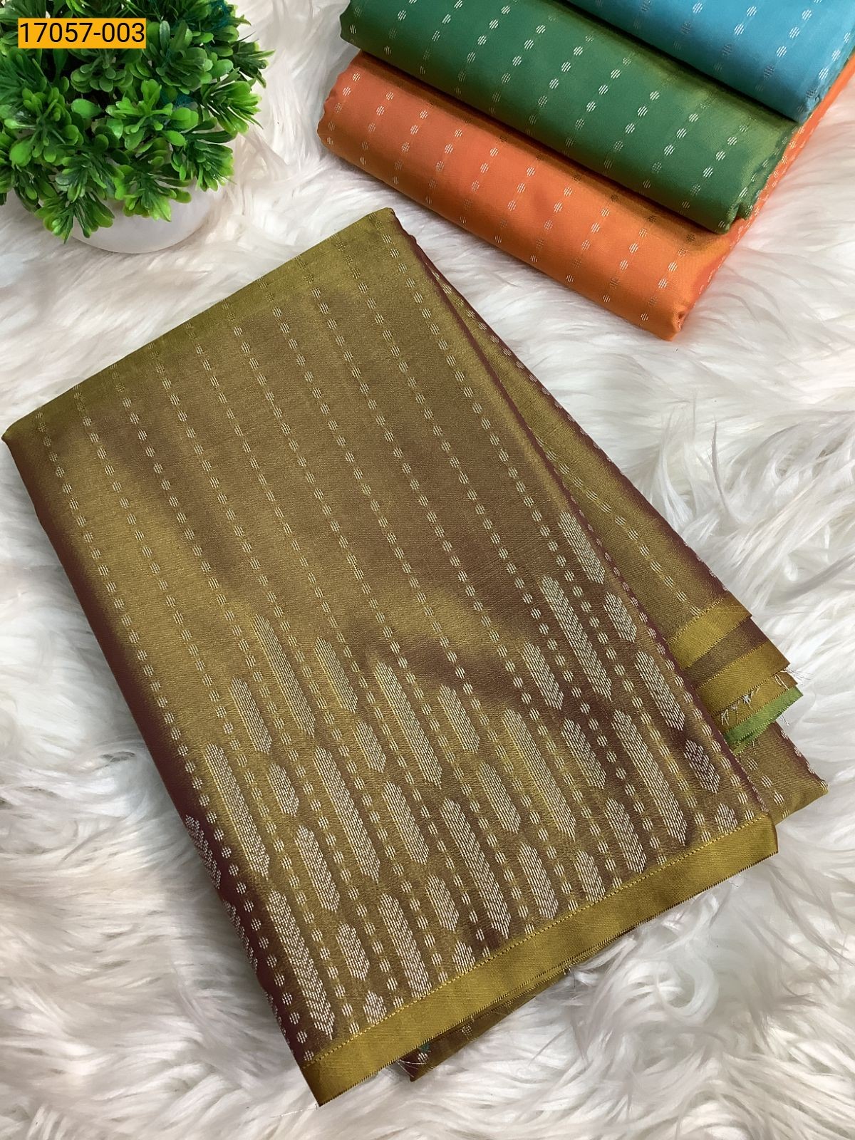 Olive Green kanjivuram silk sarees