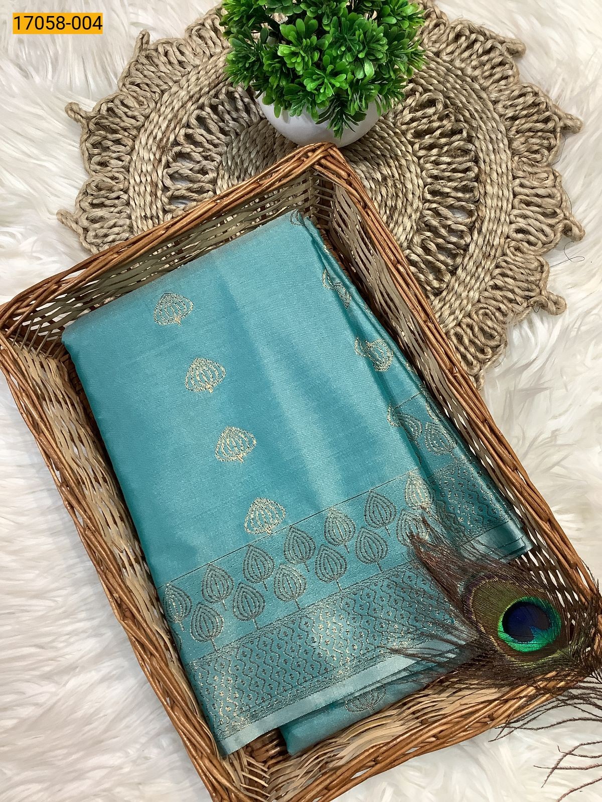 Rama Green Kanjivaram Silk sarees