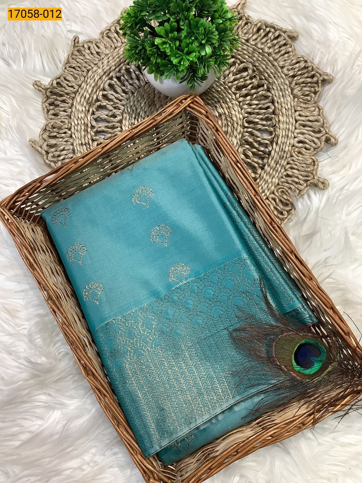 Rama Green Kanjivaram Silk sarees