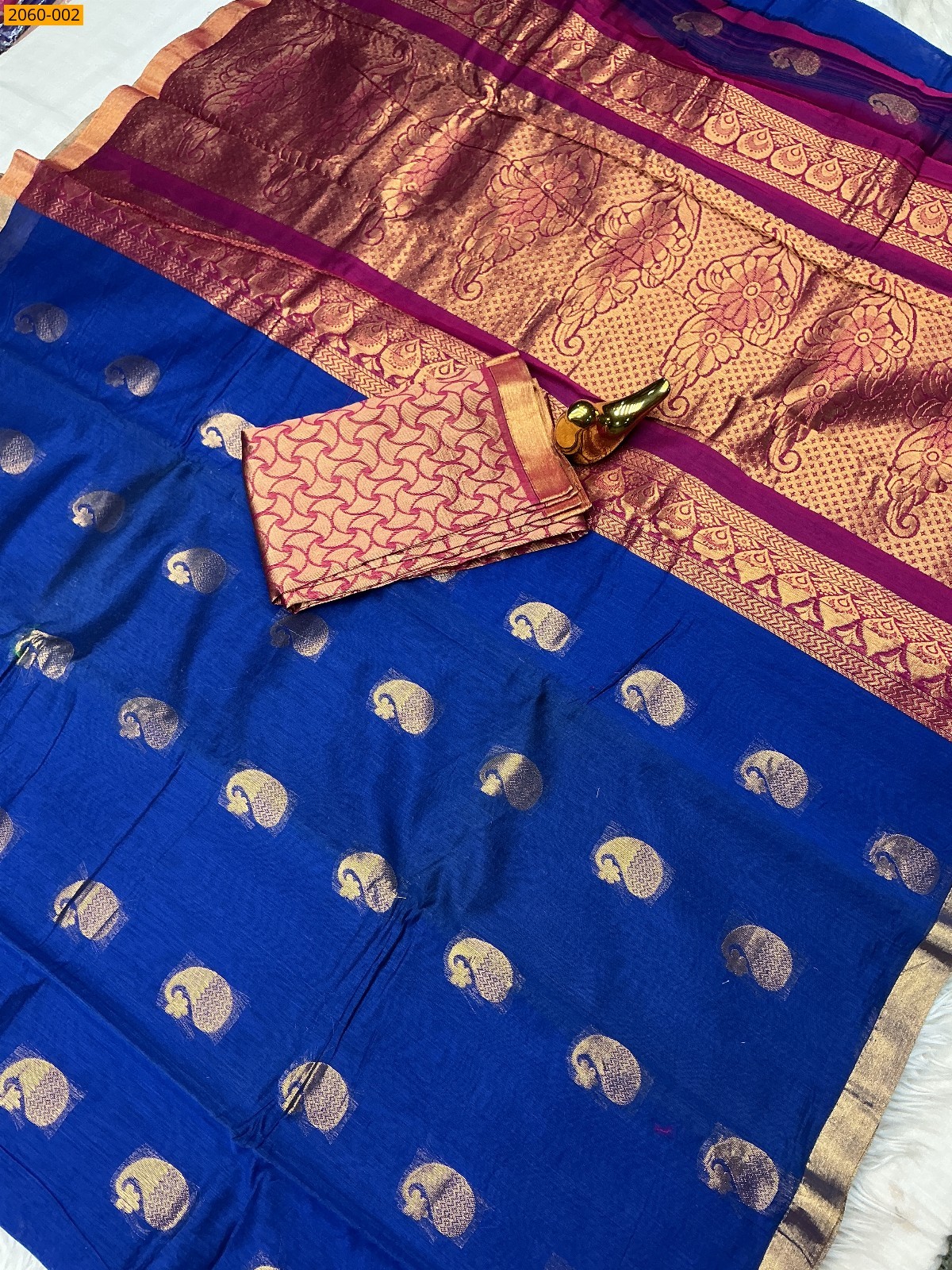 Silk mercerized cotton saree