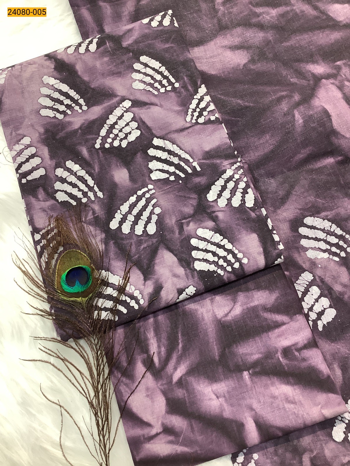 Purple Unstitched Salwar Suit Material
