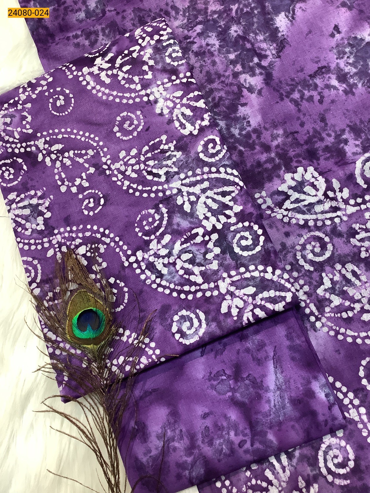 Violet Unstitched Salwar Suit Material
