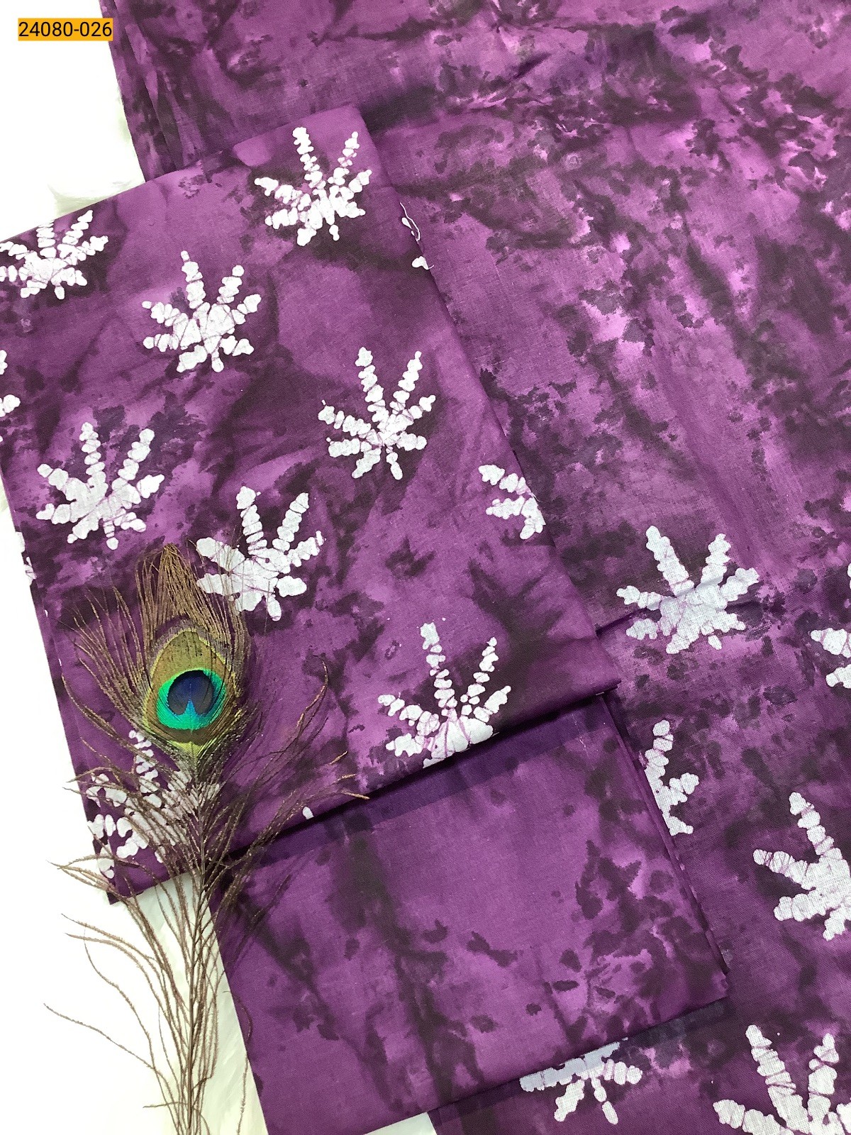 Violet Unstitched Salwar Suit Material