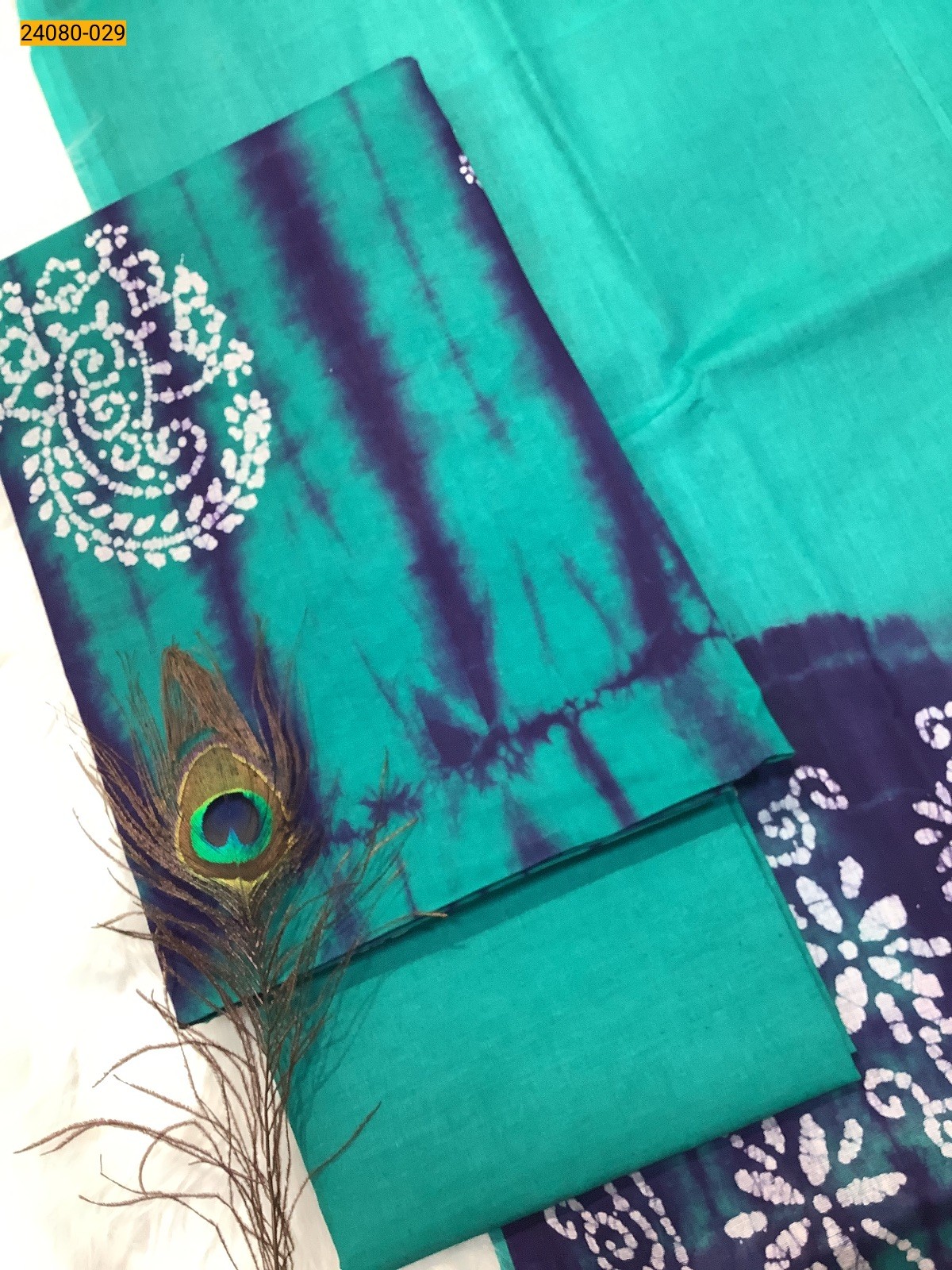 Rama Blue Unstitched Salwar Suit Material