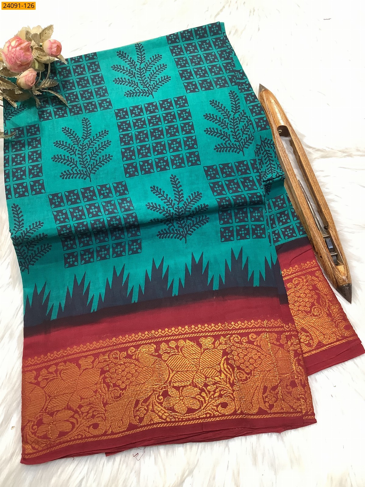 Sungudi cotton printed sarees Sungudi cotton printed sarees