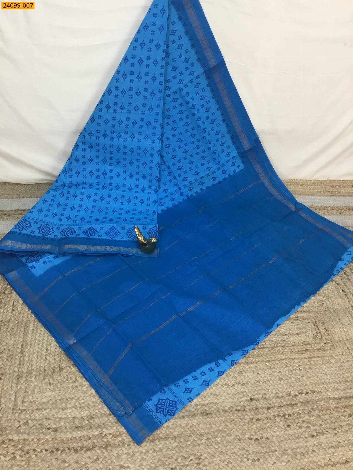 Sungudi Cotton printed saree