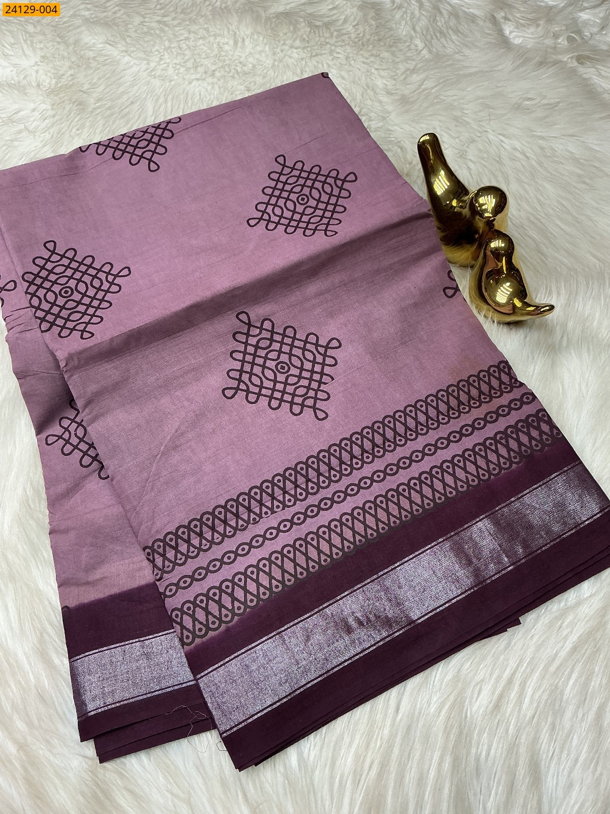 Sungudi cotton printed sarees