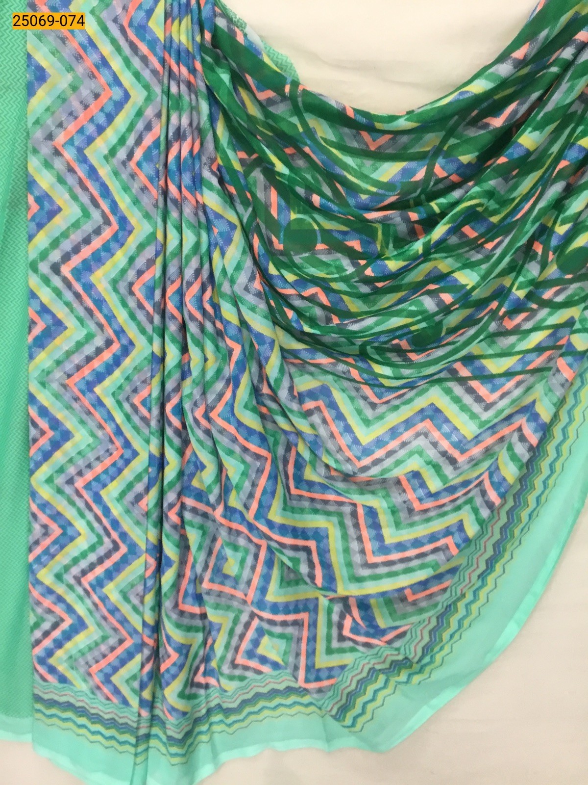 Multi Chiffon printed sarees