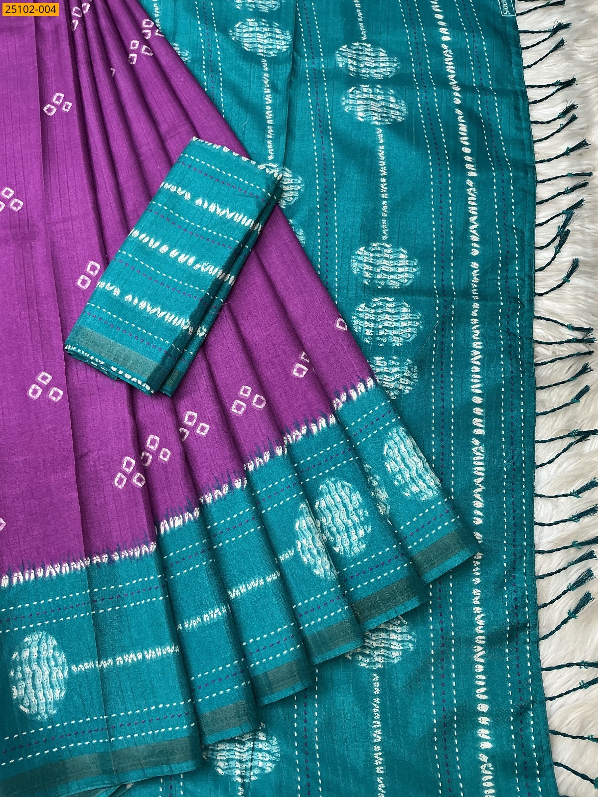 Lavendar Soft Linen Samkalin Silk Saree