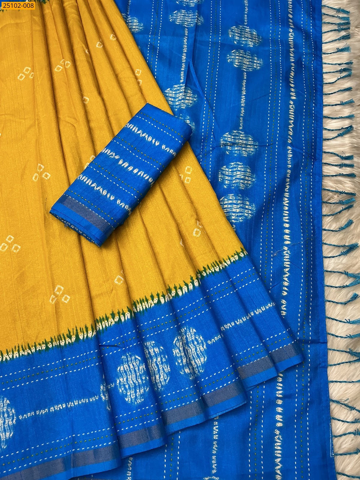Yellow Soft Linen Samkalin Silk Saree