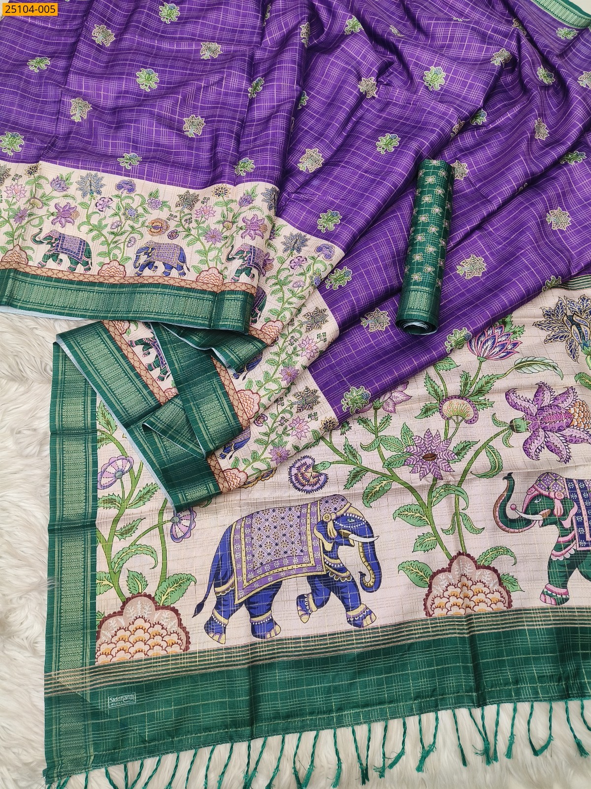 Purple Fancy Bhavya Silk saree