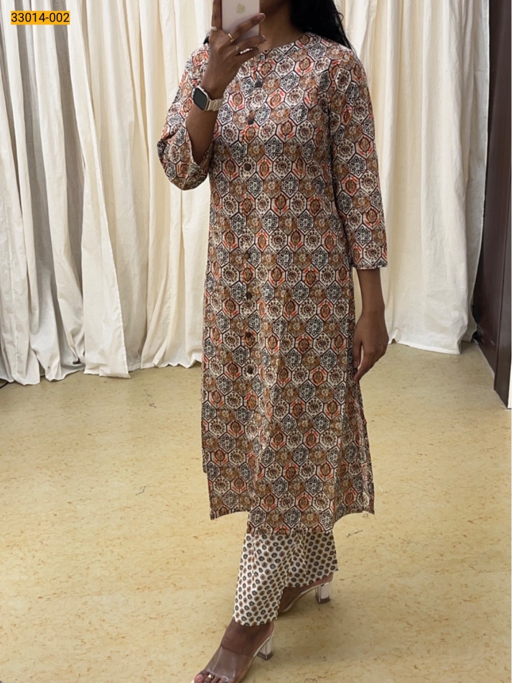 Multi Rayon Cotton Printed Coord Set Multi Rayon Cotton Printed Coord Set