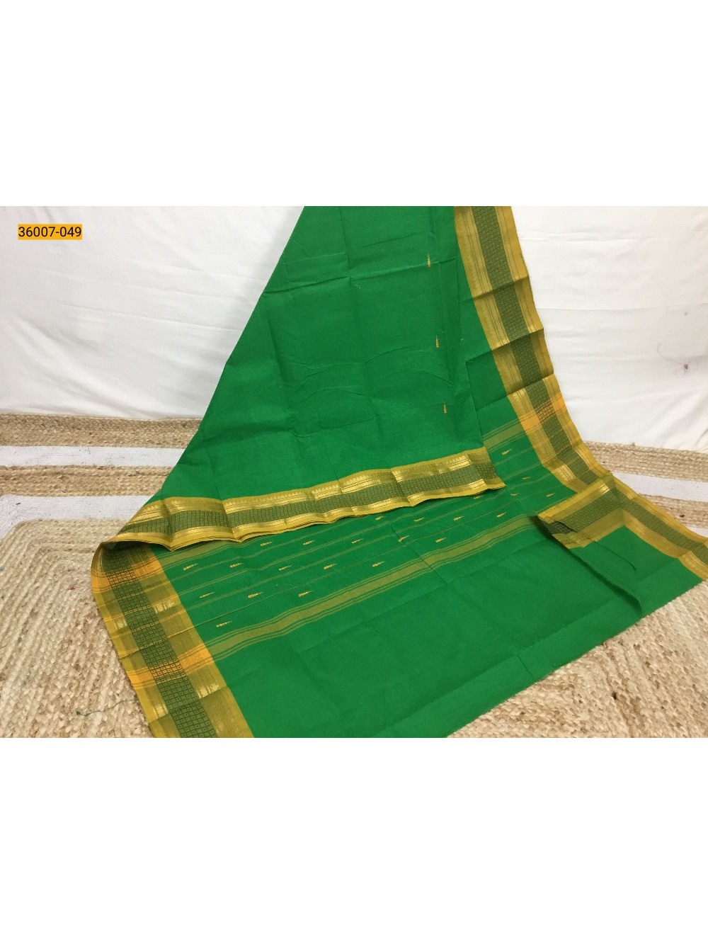 Green Chettinadu Cotton Saree