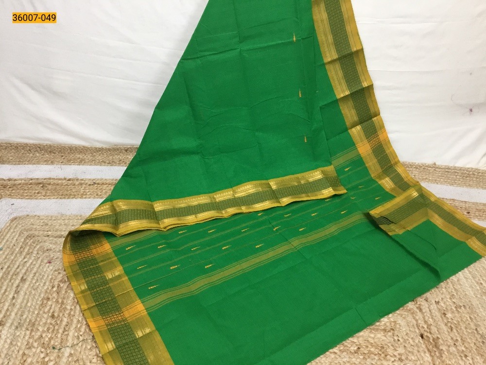 Green Chettinadu Cotton Saree