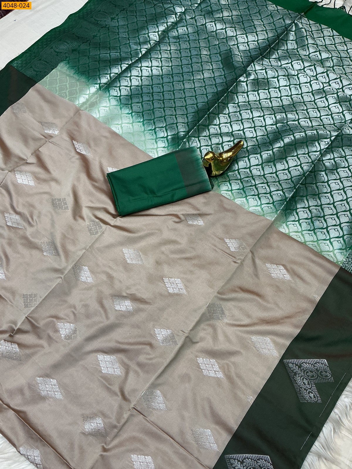 Brown Premium Soft Silk Saree