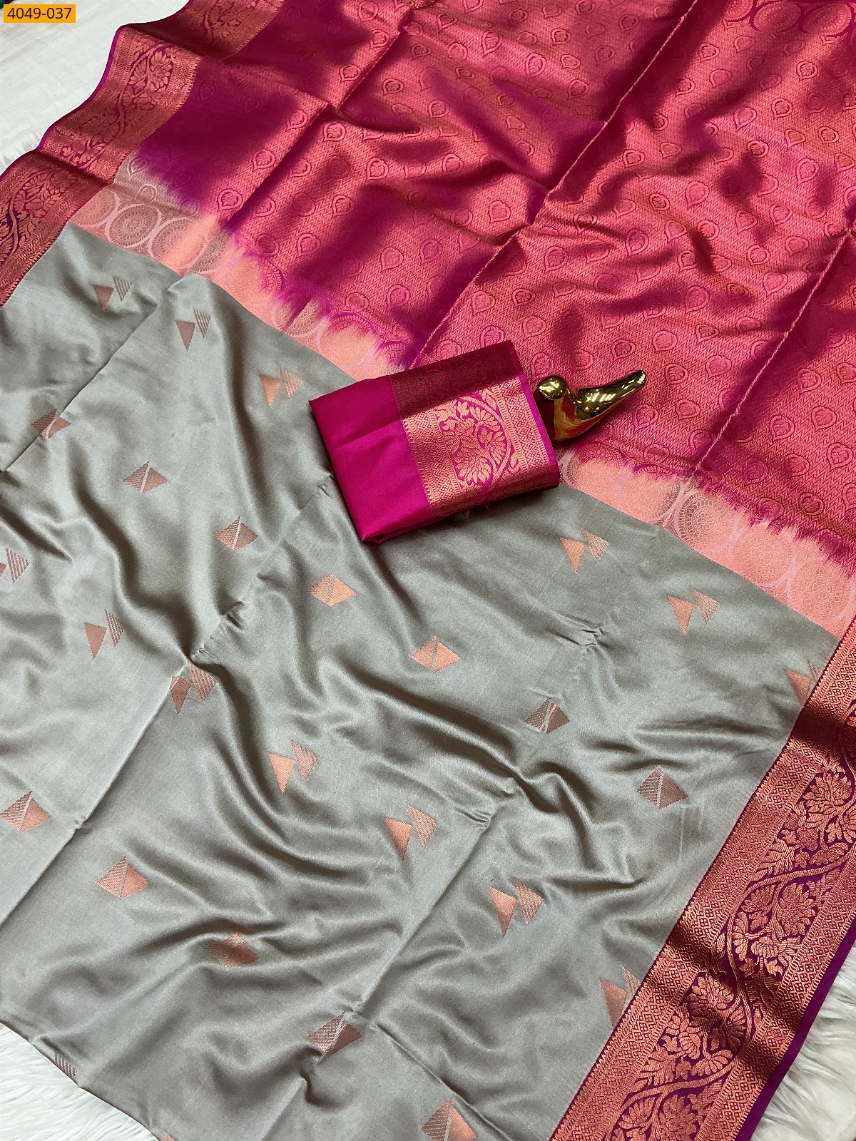 Brown Premium Soft Silk Saree