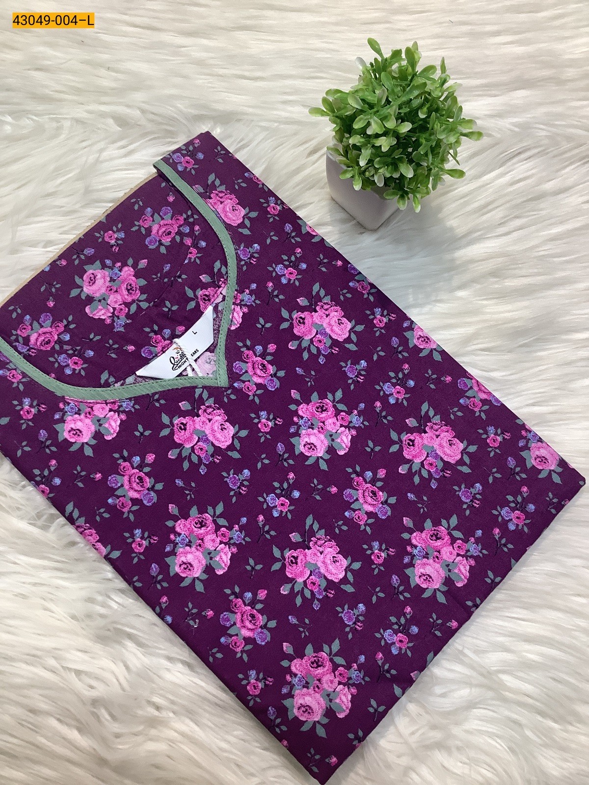 Feeding cotton nighty-Size L