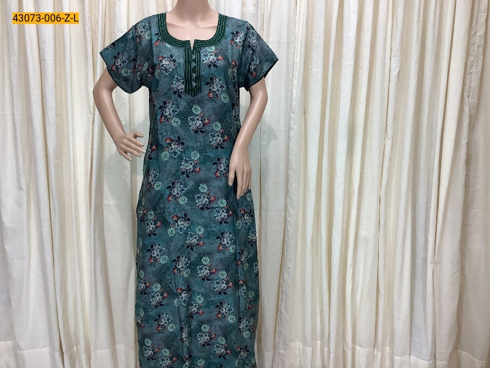 Green Premium Alphine Slim Fit Nighty-L