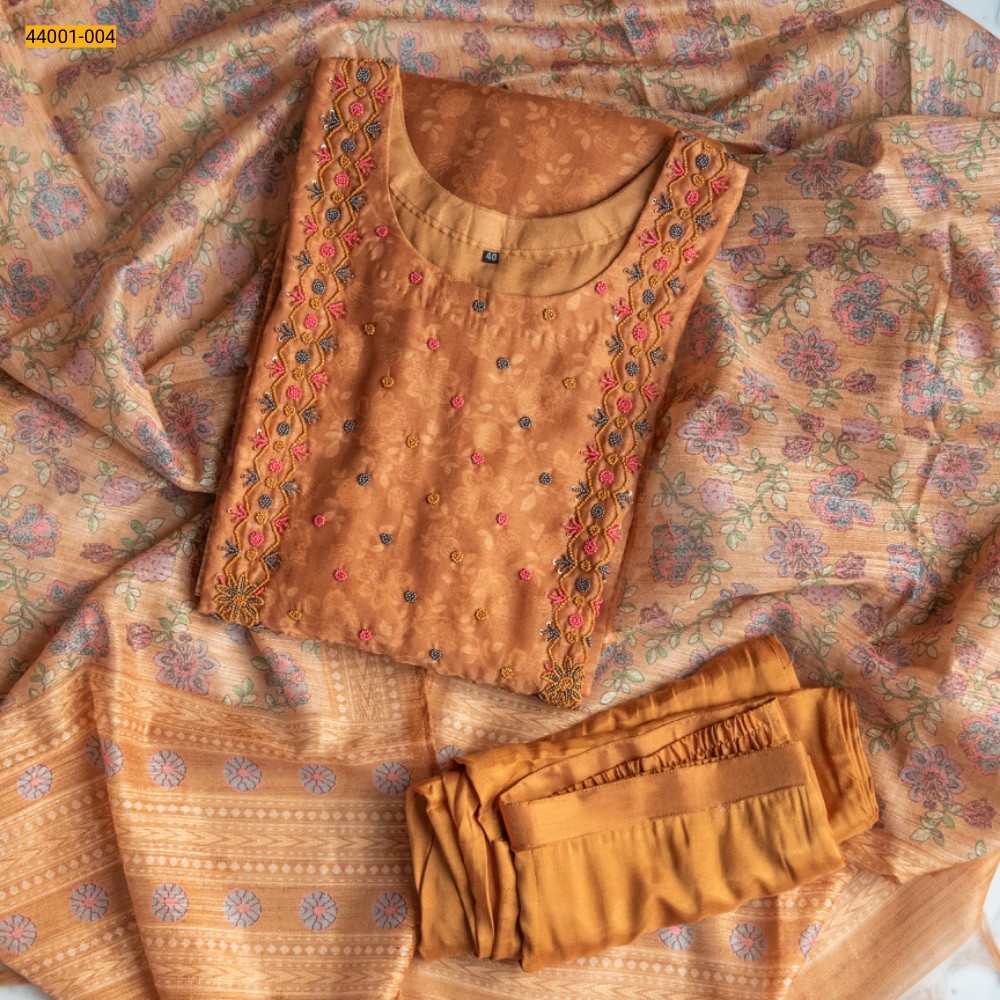 Mustard Yellow Readymade Designer Salwar Suit Set