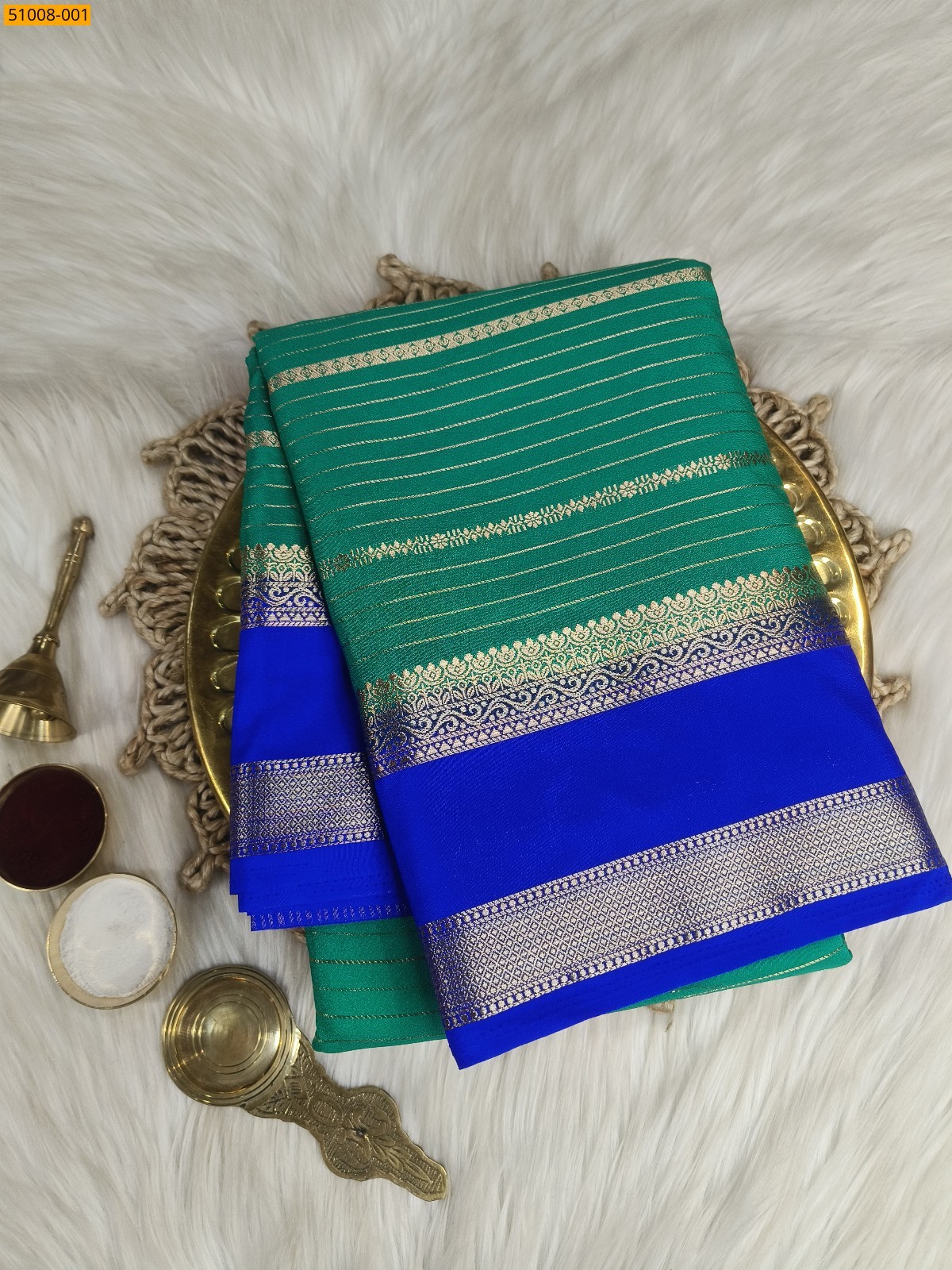 Green Mysore Crepe Silk Sarees