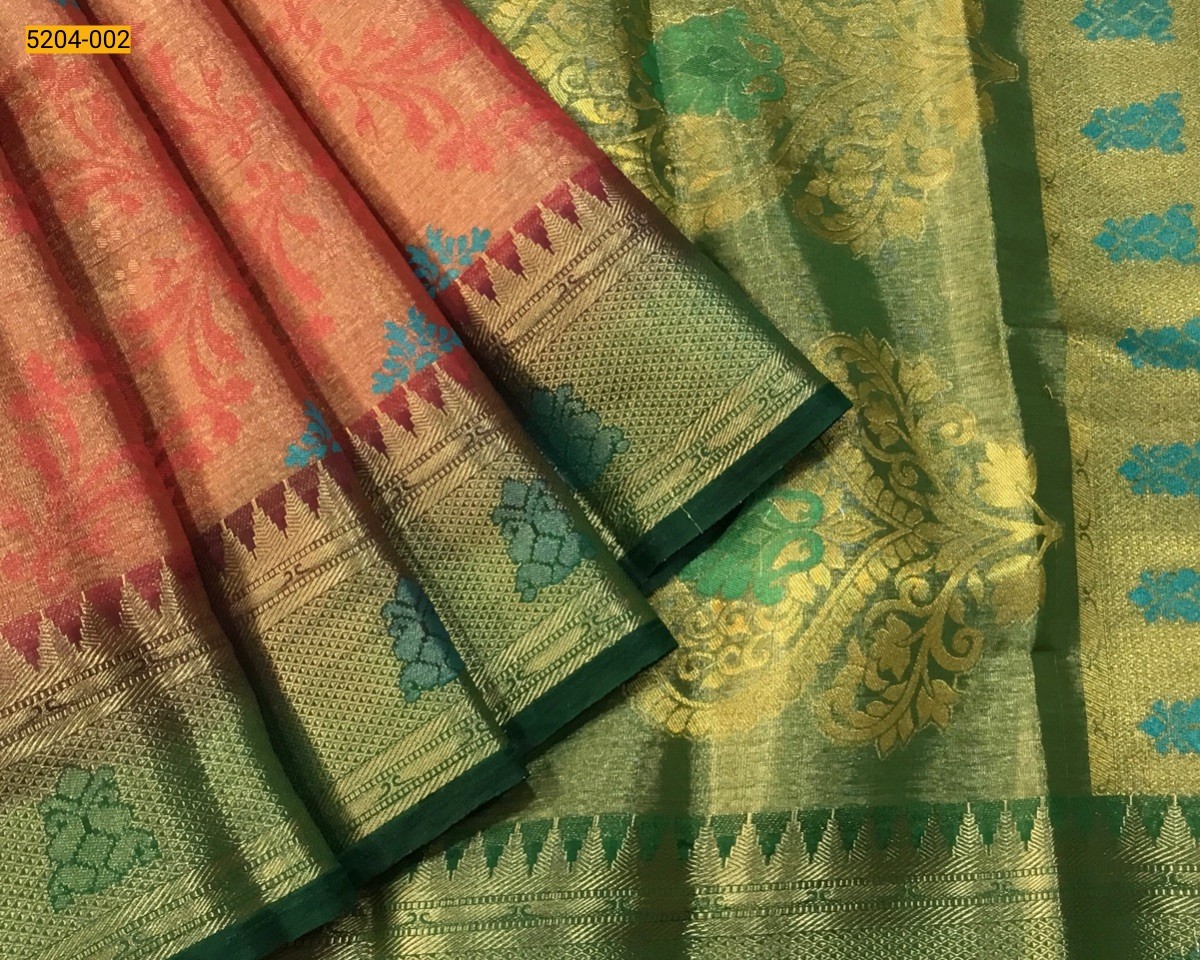 Red Tissue Soft Silk Saree