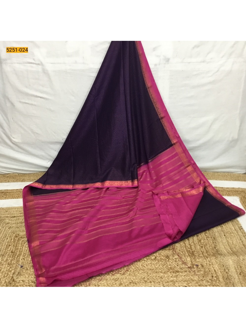 Navy Blue Fancy Mysore Crepe Silk Saree Navy Blue Fancy Mysore Crepe Silk Saree