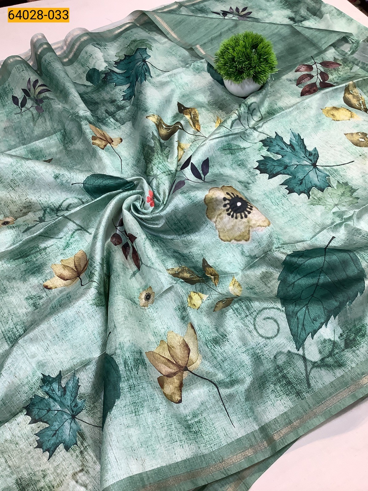 Green Tissue Silk saree