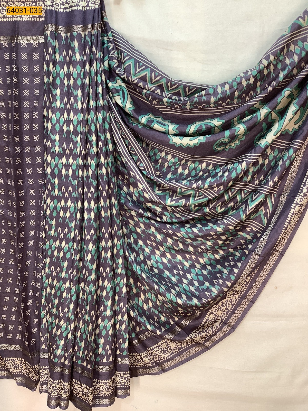 Purple Fancy bentex crepe silk printed sarees