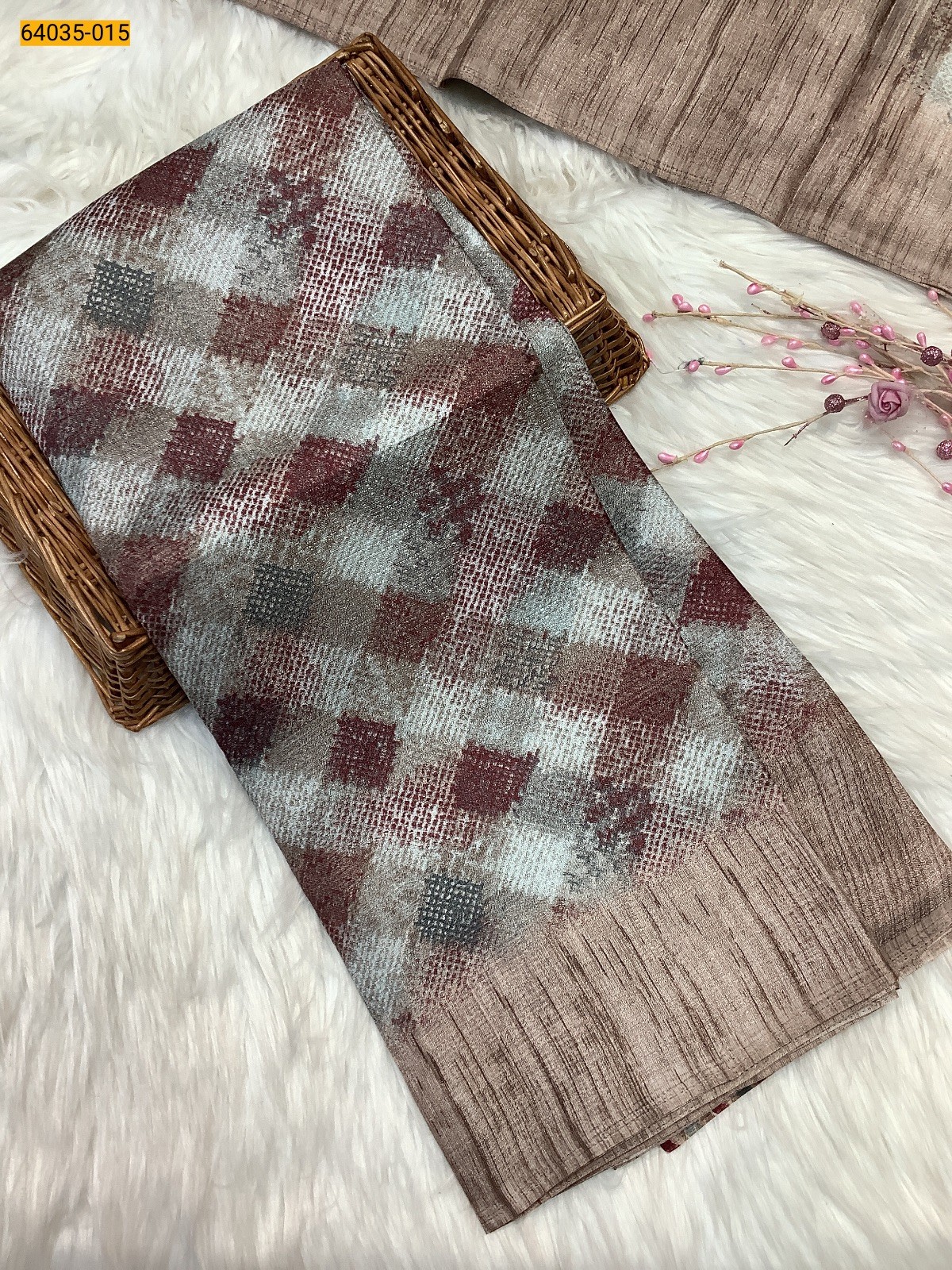 Gray Fancy bhagalpur silk sarees