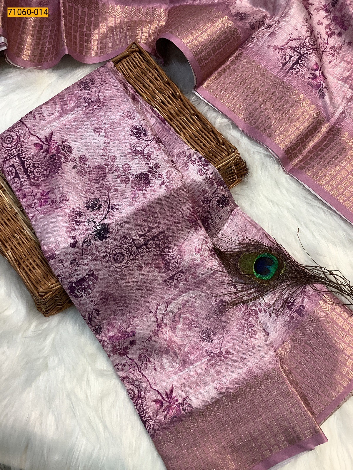 Purple Chanderi fancy silk sarees