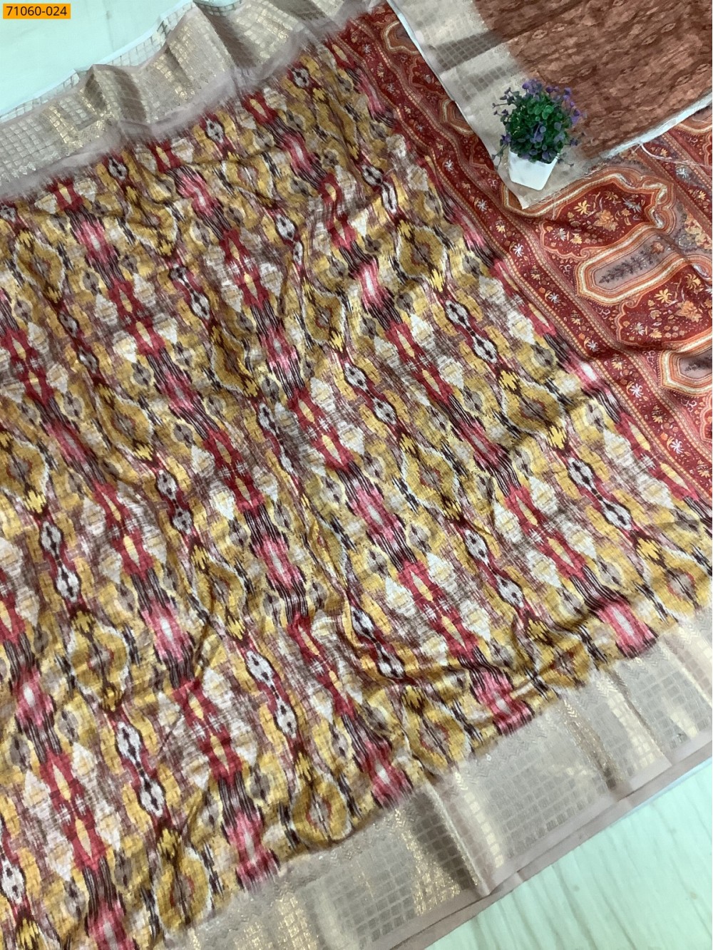 Multi Chanderi fancy silk sarees Multi Chanderi fancy silk sarees