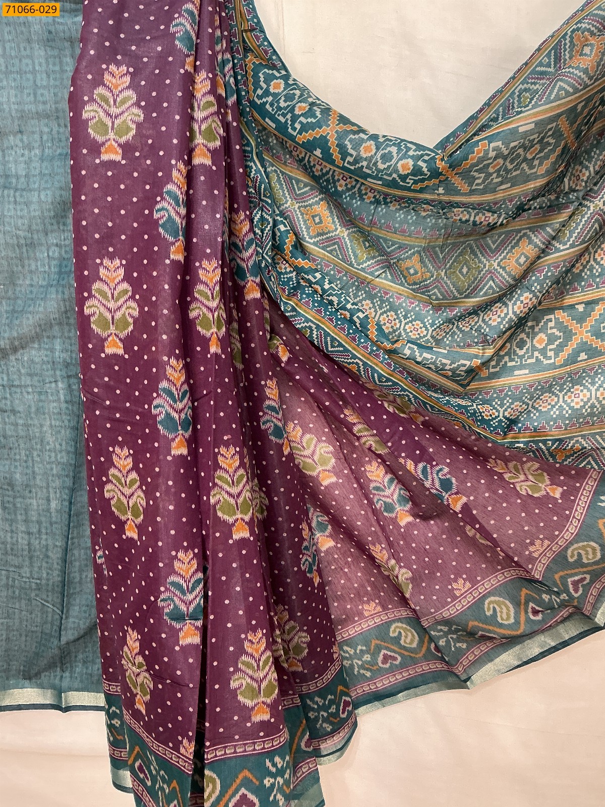 Purple Chanderi fancy silk sarees