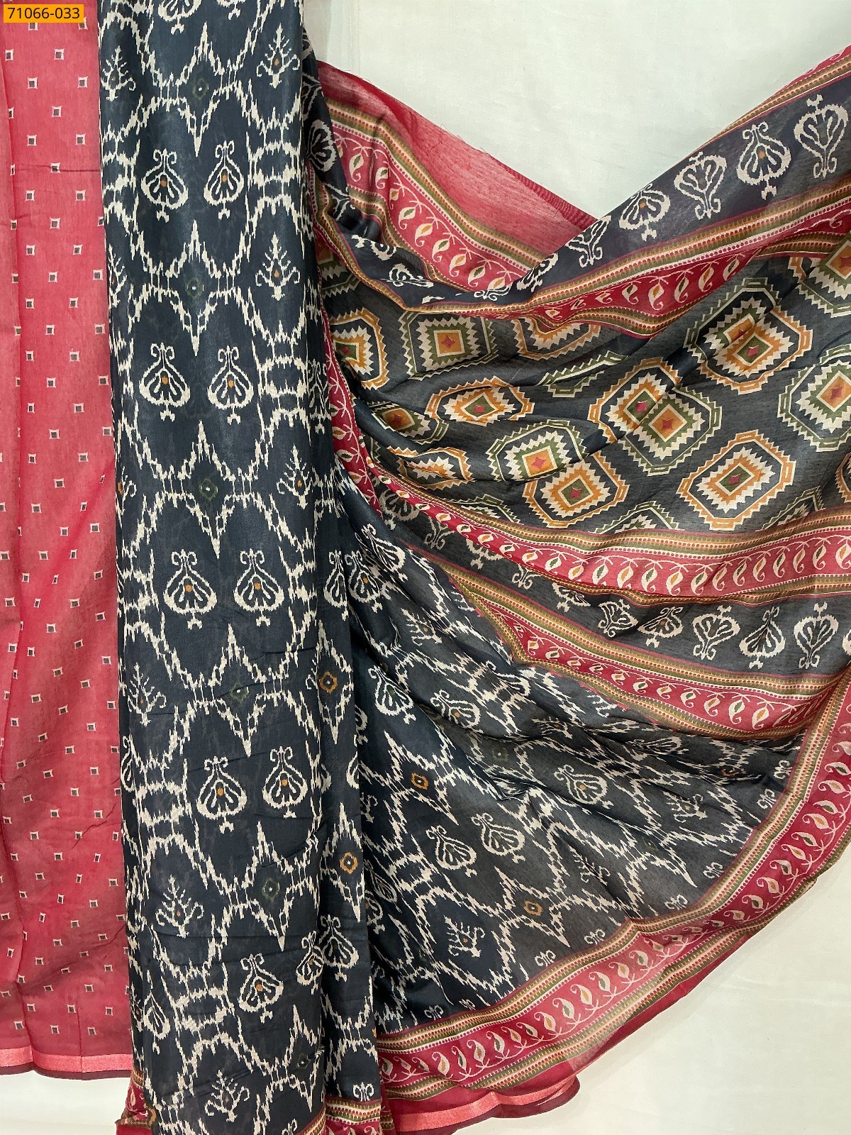 Black Chanderi fancy silk sarees