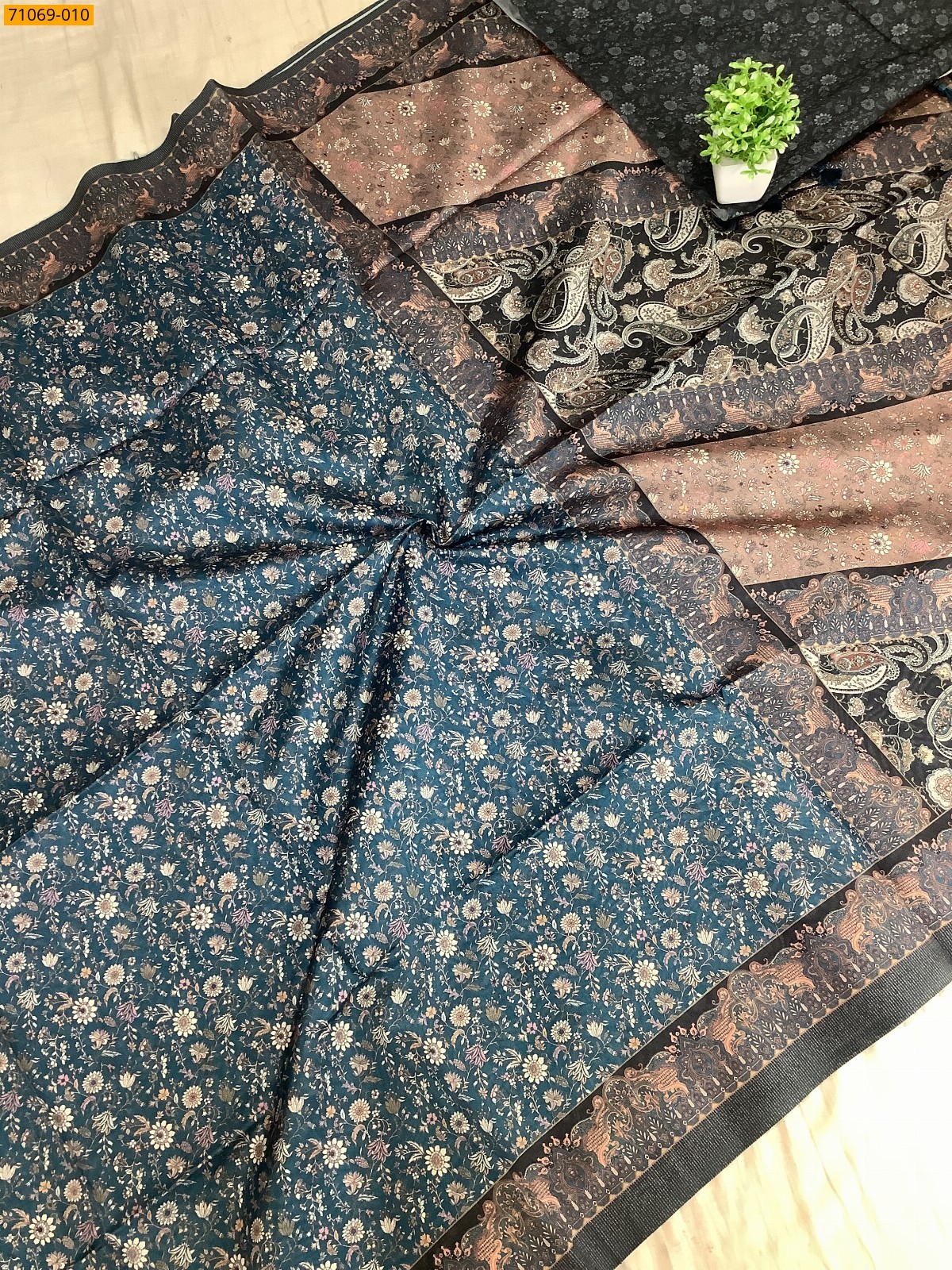 Blue Fancy rasleela silk sarees