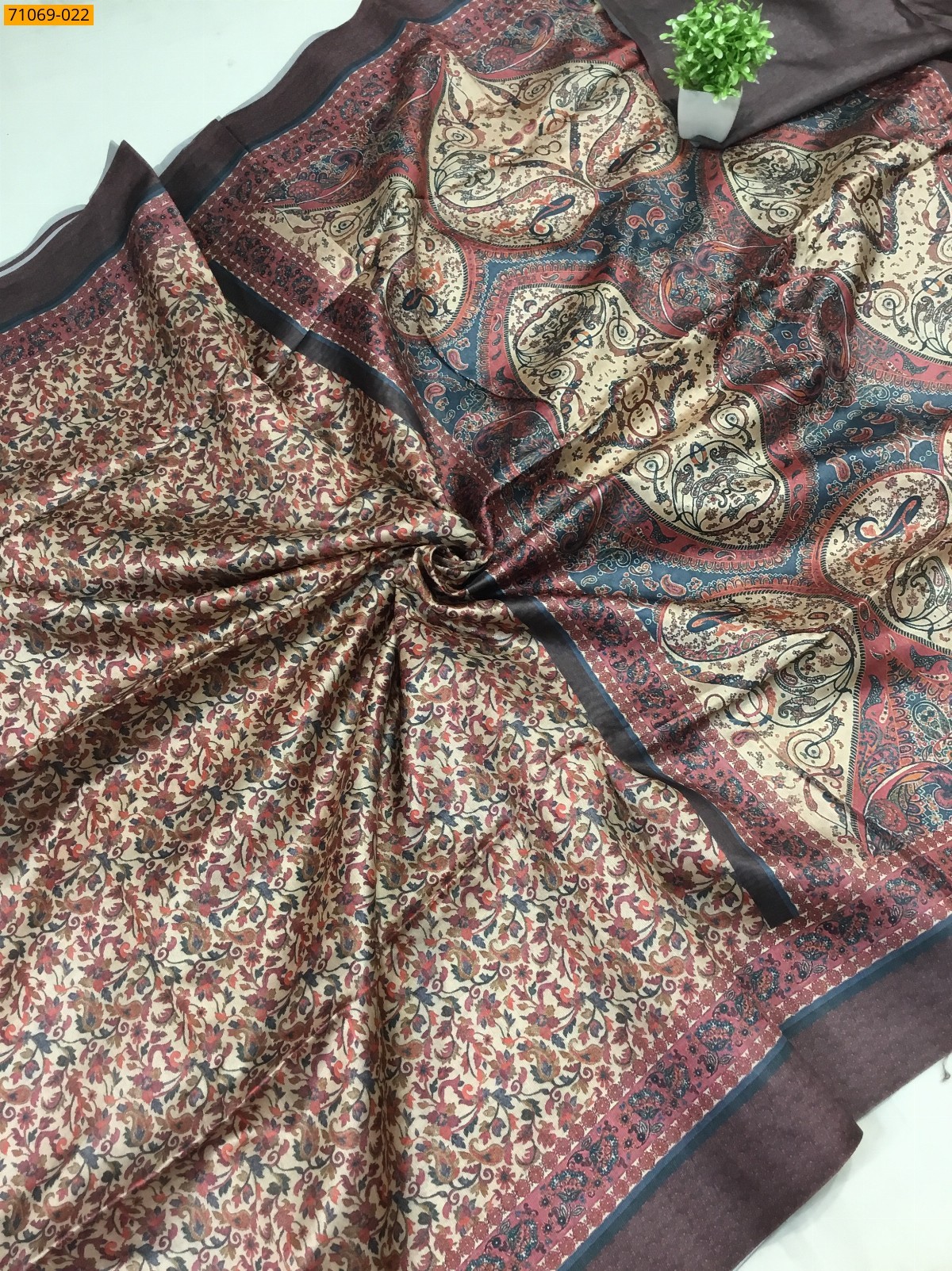 Sandal Fancy rasleela silk sarees