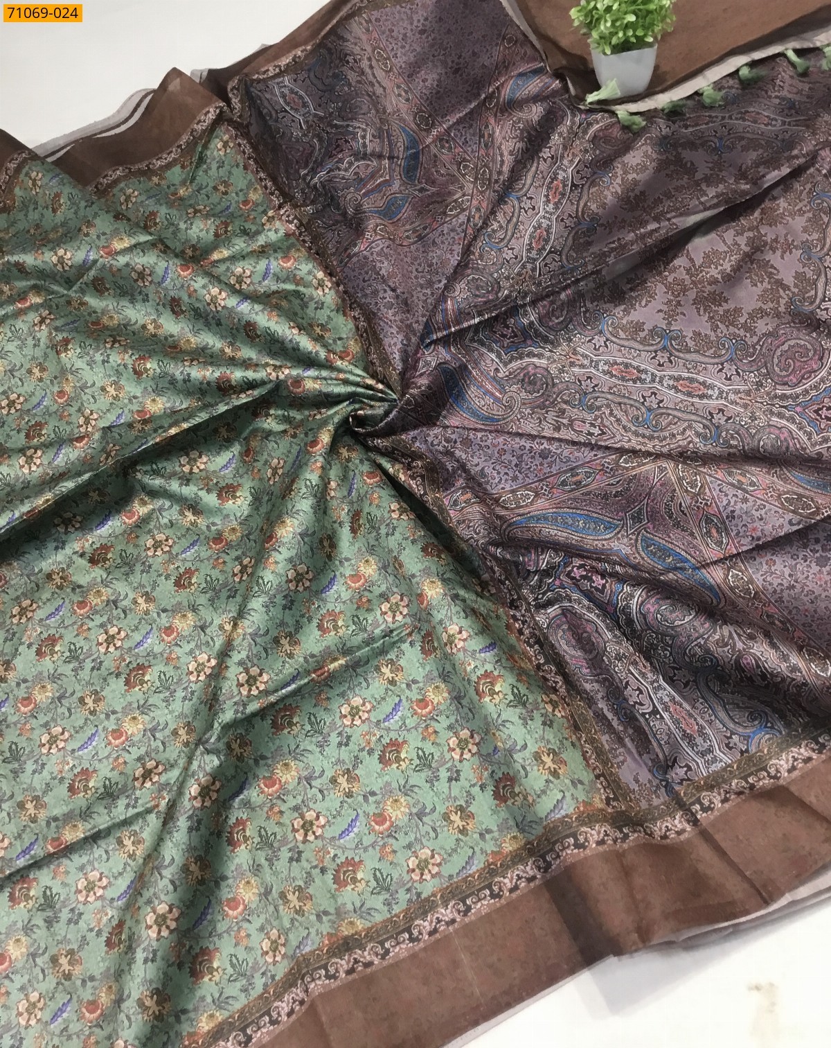 Green Fancy rasleela silk sarees