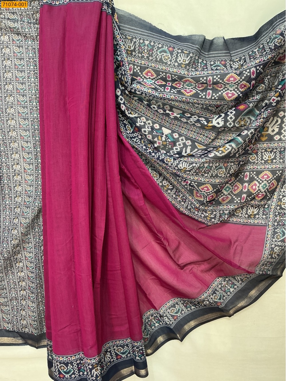 Pink Fancy chanderi silk saree Pink Fancy chanderi silk saree