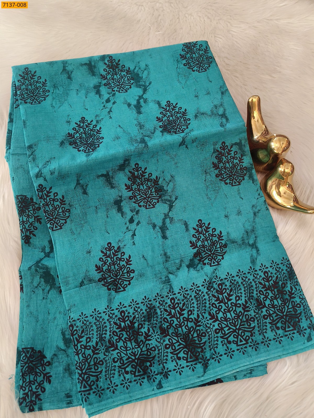 Cotton printed saree
