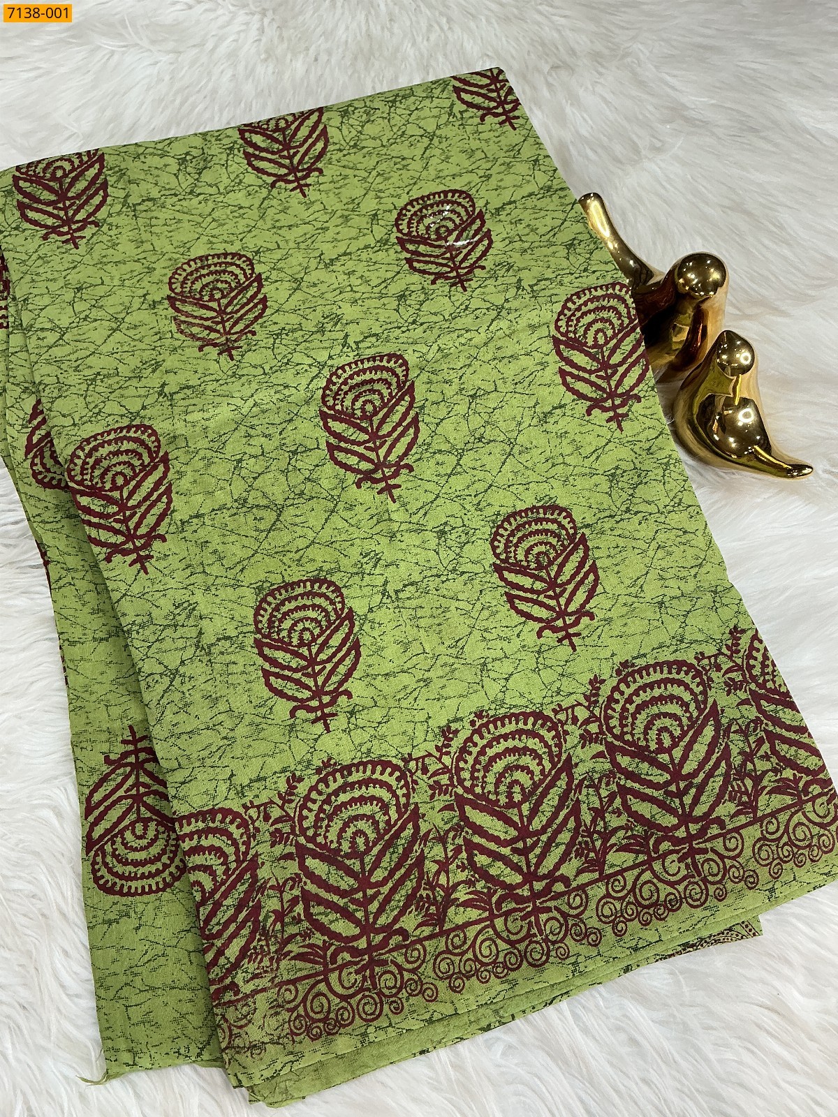 Cotton printed saree