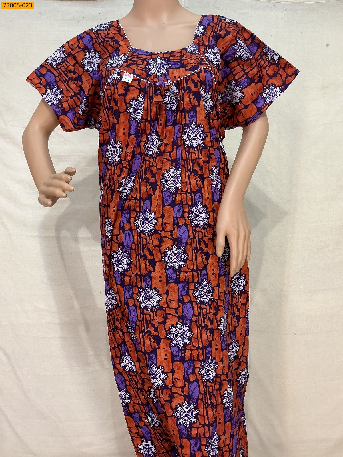 Multi color Cotton Printed Galaxy Nighty