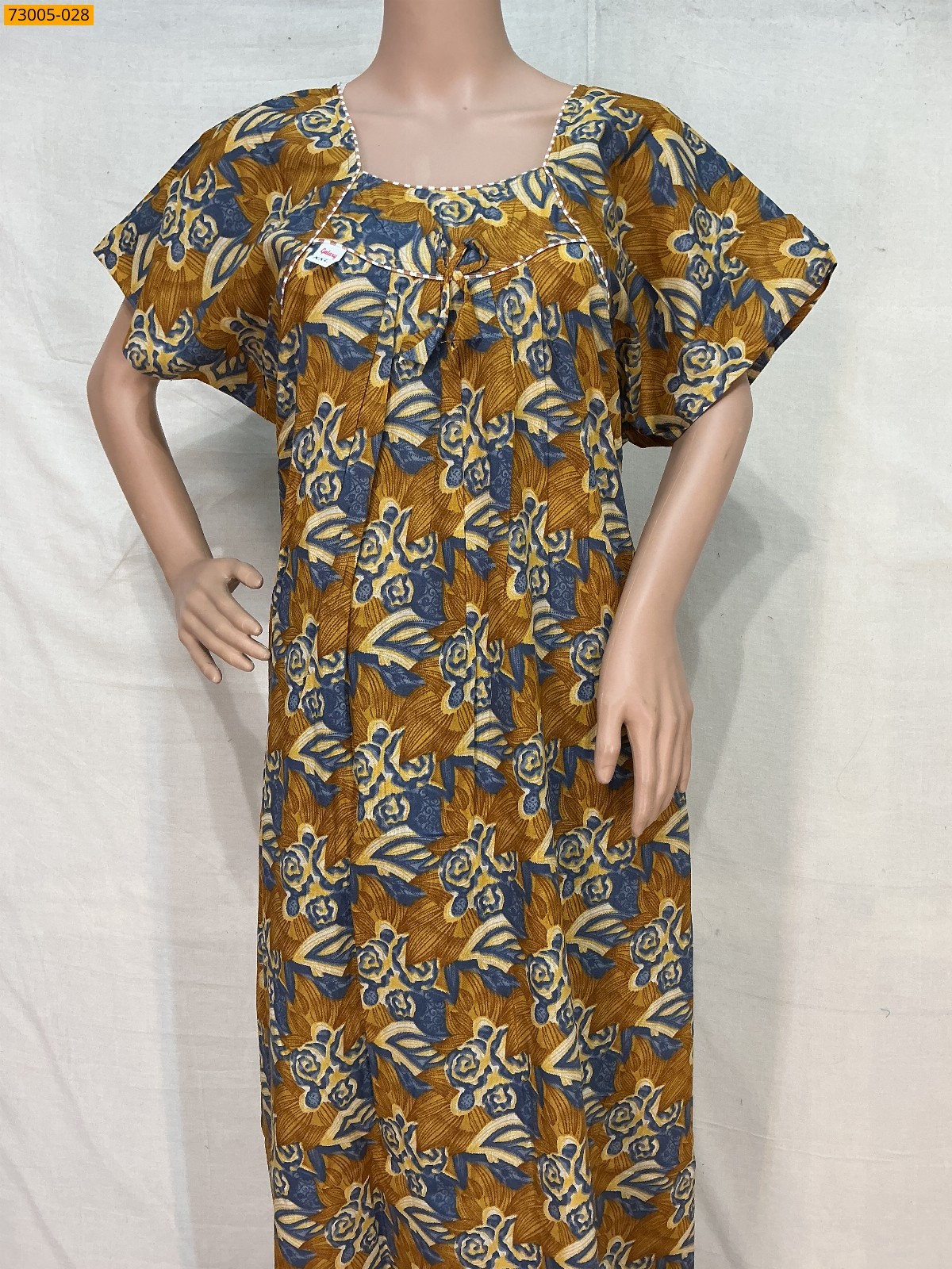 Multi Color Cotton Printed Galaxy Nighty