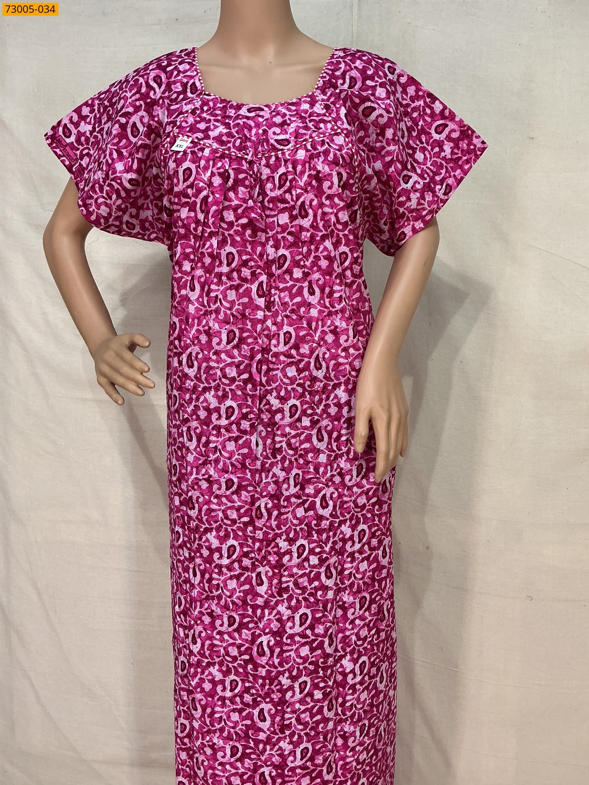Rose Cotton Printed Galaxy Nighty