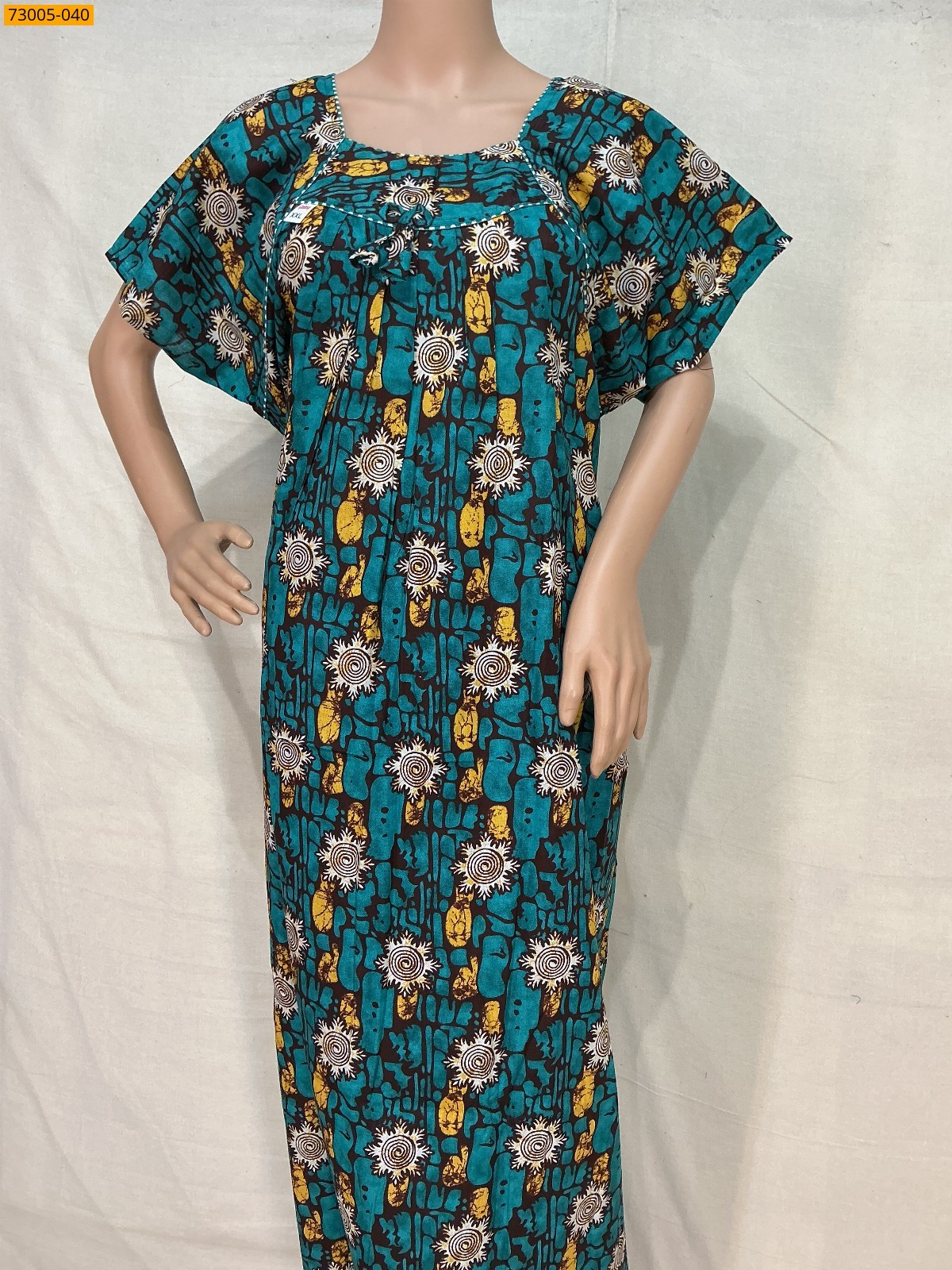 Multi Color Cotton Printed Galaxy Nighty