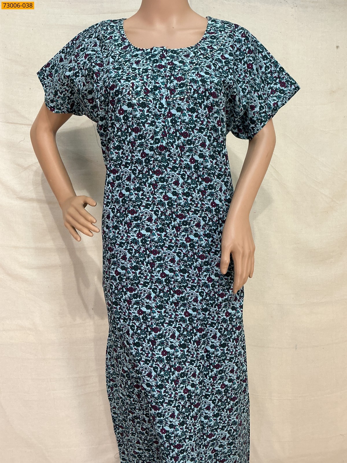 Multi color Cotton Printed Galaxy Nighty