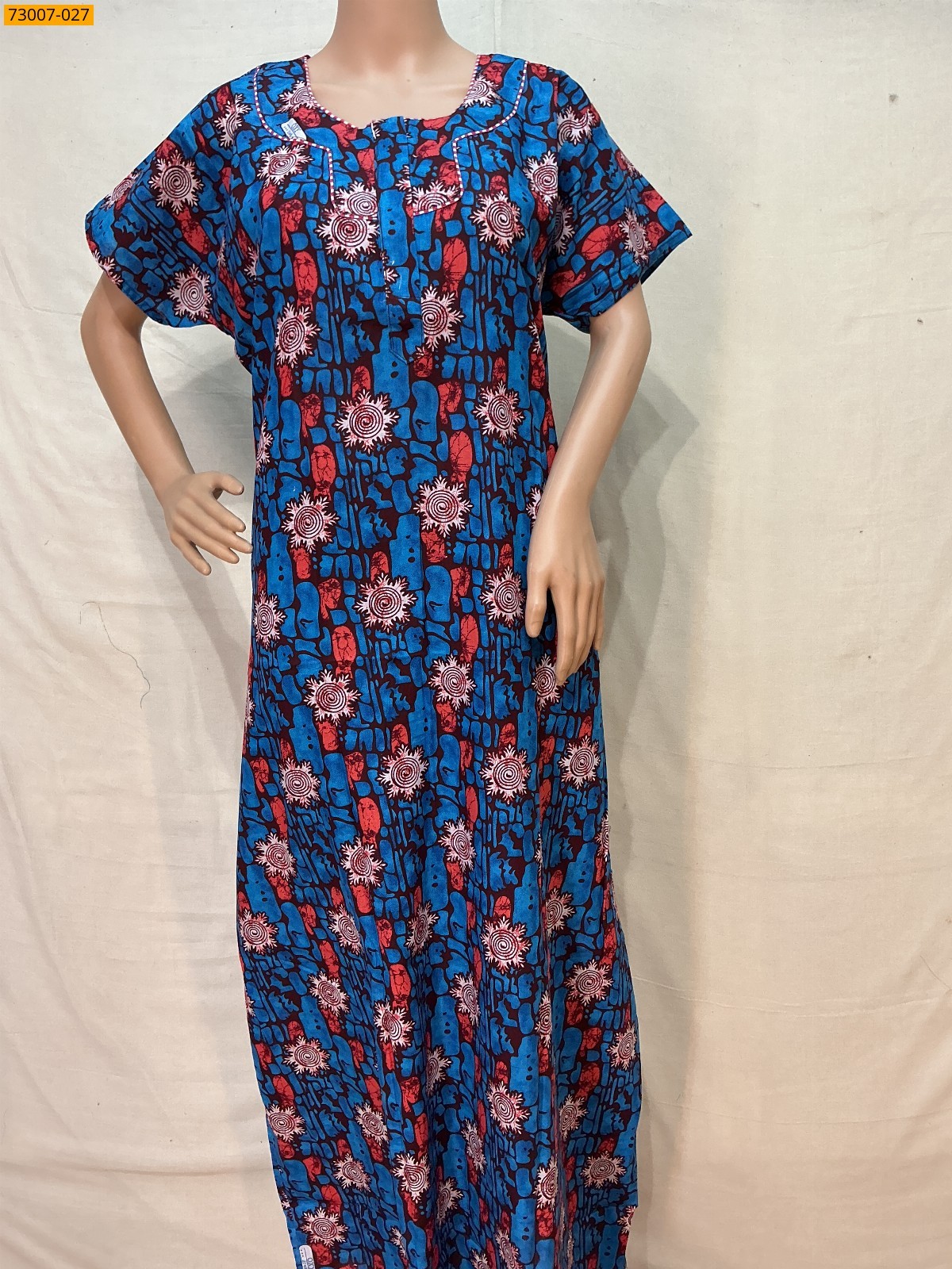 Multi color Cotton Printed Galaxy Nighty
