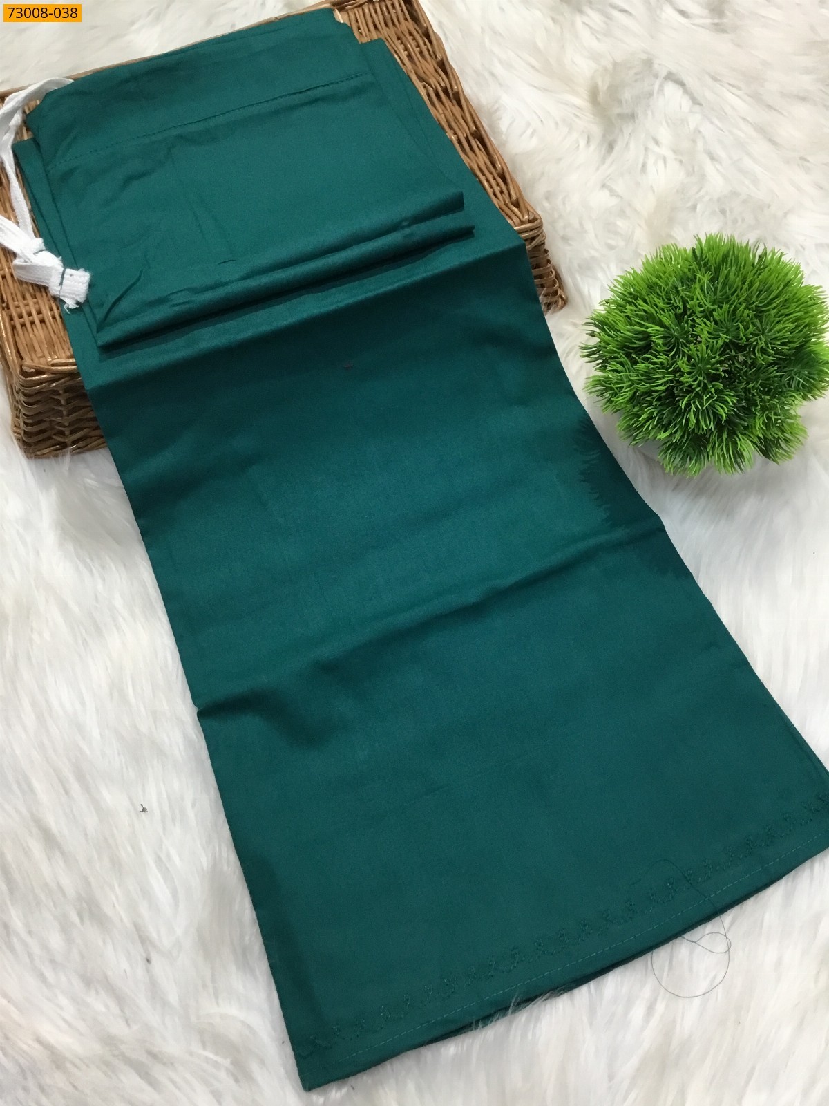 Green Hansa cotton inskirt- 7 part