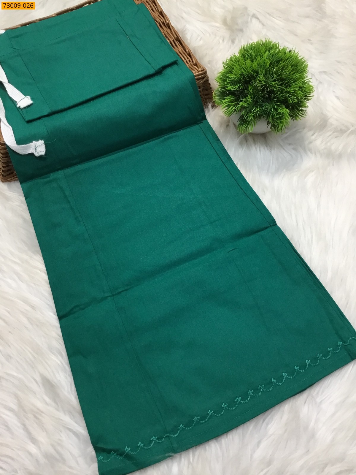 Green Hansa cotton inskirt- 8 part